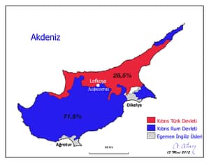Annan Planı Sonrası Kıbrıs Haritası by Ata ATUN Annan Planı Sonrası Kıbrıs Haritası by Ata ATUN