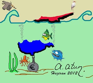 AB Dönem Başkanı Batık Devlet by Ata ATUN Cyprus: The Bankrupt President of the EU Council by Ata ATUN